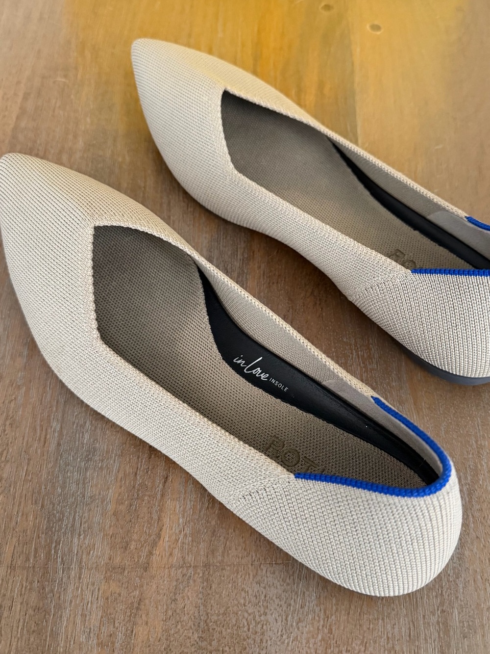 Rothy’s The Point II Flats in Khaki